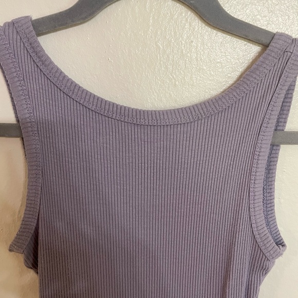 Lulus Closer To You Lavender Ribbed Tank Bodysuit Perfect Condition Size Small - Picture 6 of 10